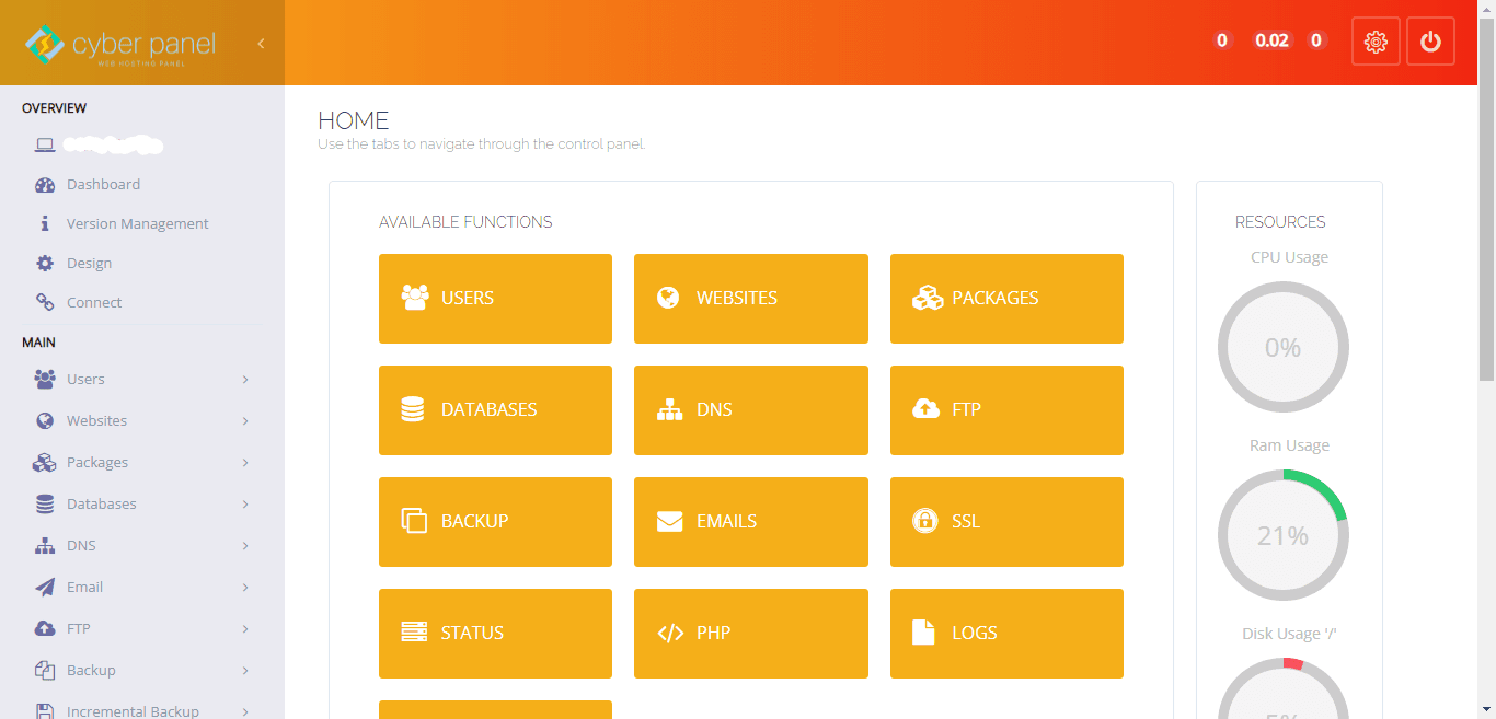 preview of the Red-Orange theme
